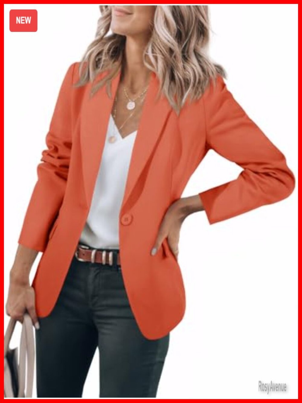 Womens Casual Blazer Long Sleeve Slim Fit Open Front Work Suit Jacket